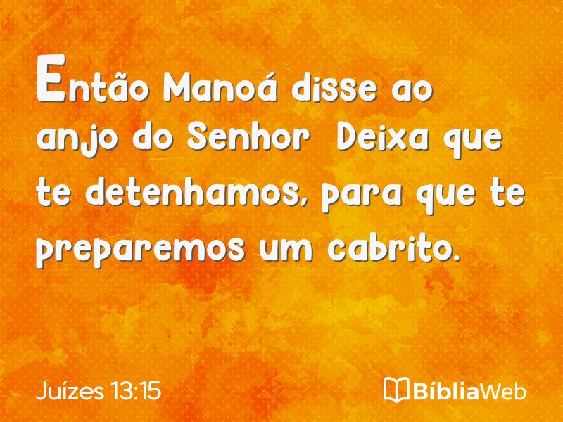 Juízes 13:15 em imagem para compartilhar