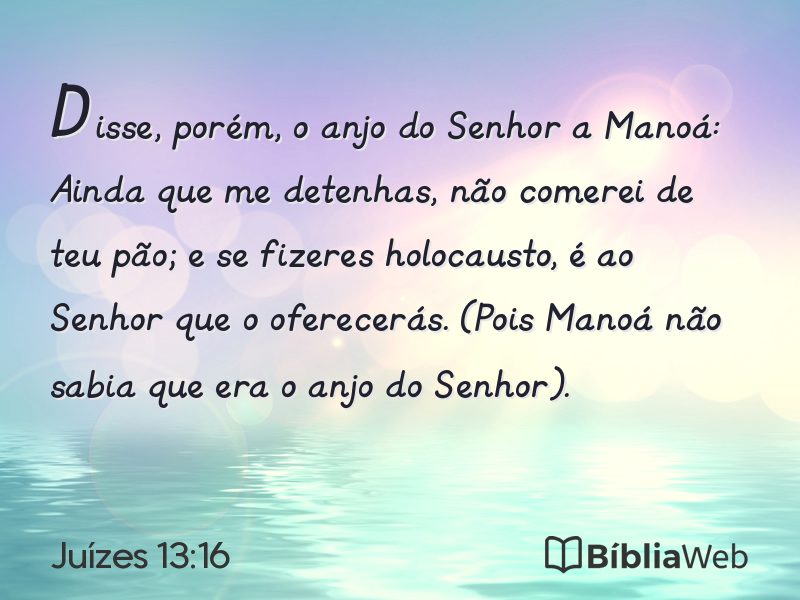 Juízes 13:16 em imagem para compartilhar
