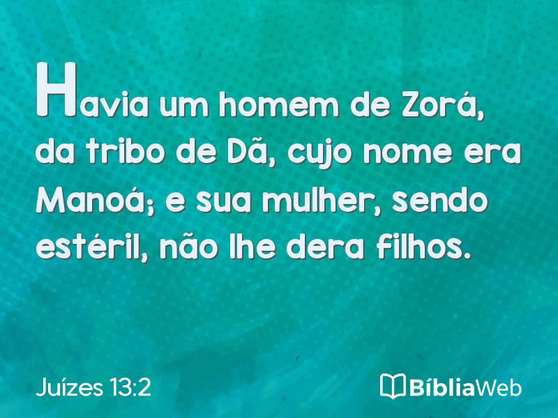 Juízes 13:2 em imagem para compartilhar
