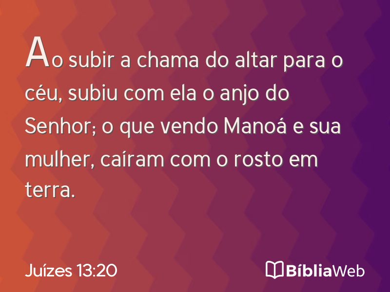 Juízes 13:20 em imagem para compartilhar