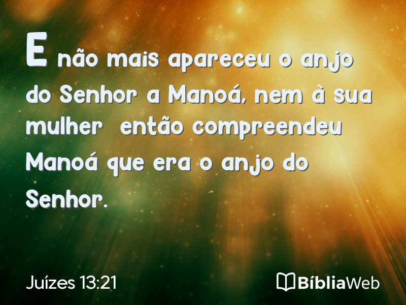 Juízes 13:21 em imagem para compartilhar