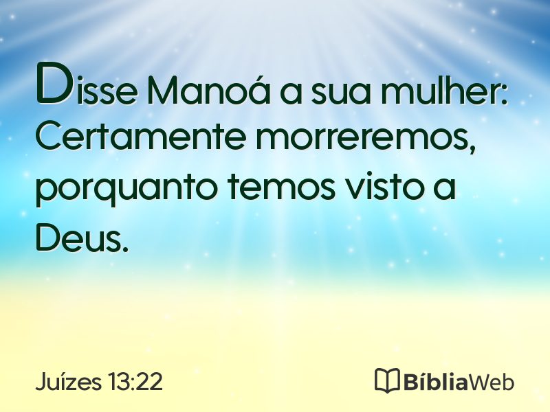 Juízes 13:22 em imagem para compartilhar