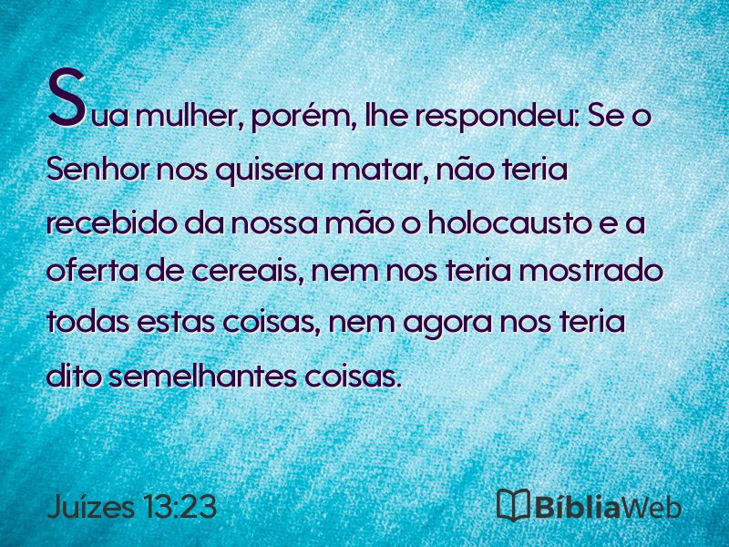 Juízes 13:23 em imagem para compartilhar