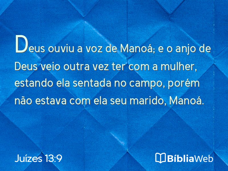 Juízes 13:9 em imagem para compartilhar