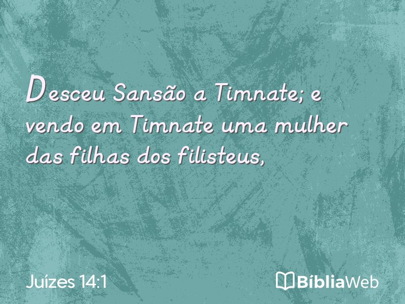 Juízes 14:1 em imagem para compartilhar