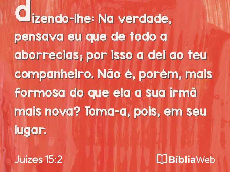 Juízes 15:2 em imagem para compartilhar