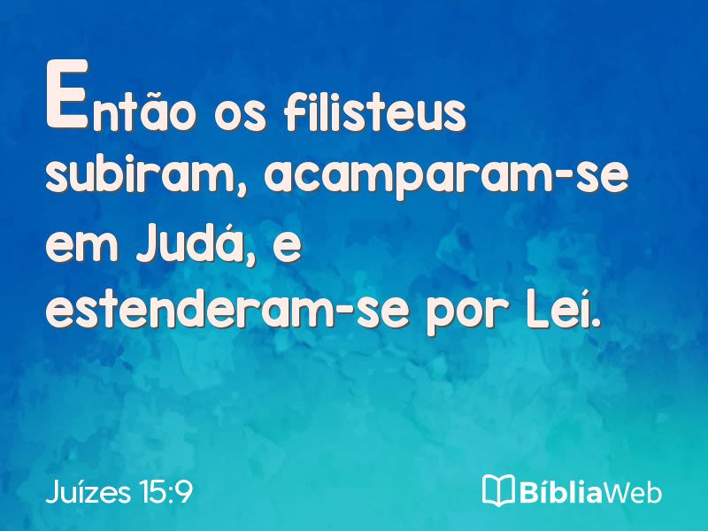 Juízes 15:9 em imagem para compartilhar