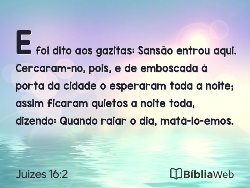 Juízes 16:2 em imagem para compartilhar