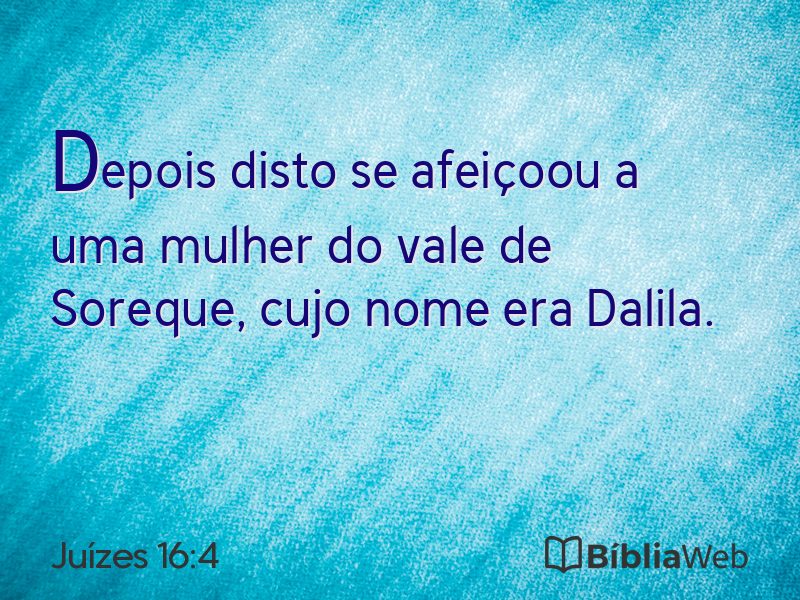 Juízes 16:4 em imagem para compartilhar