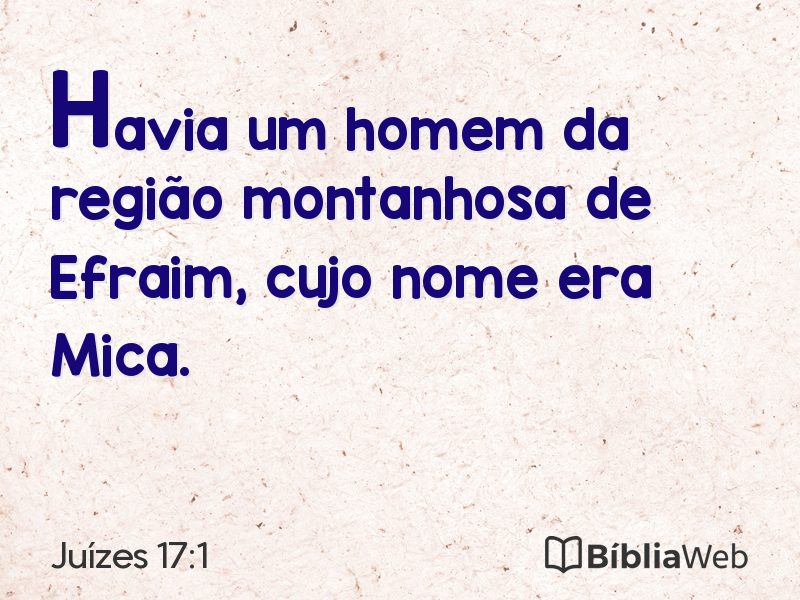 Juízes 17:1 em imagem para compartilhar