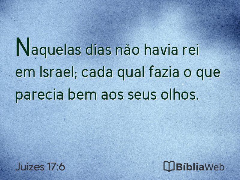 Juízes 17:6 em imagem para compartilhar