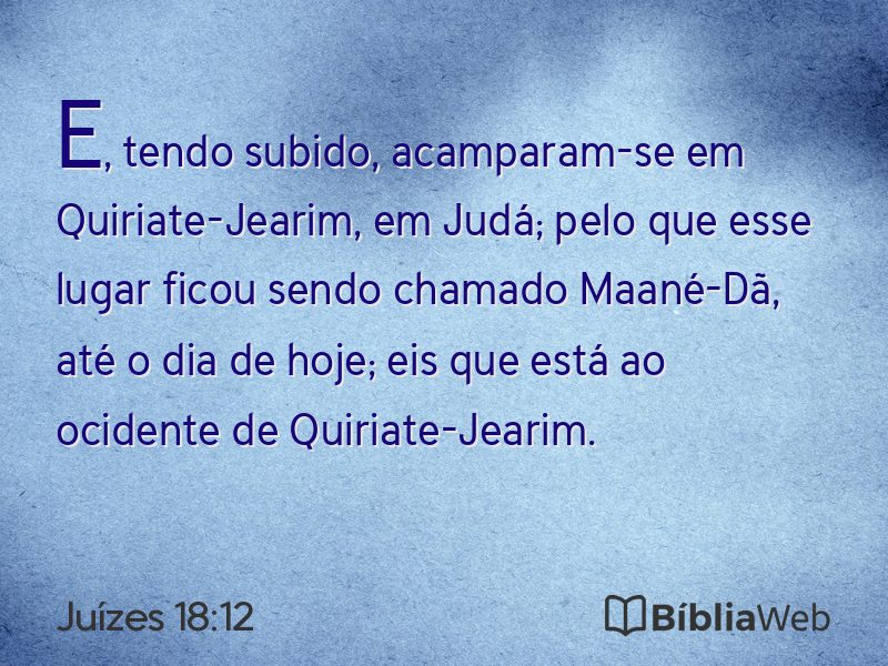 Juízes 18:12 em imagem para compartilhar