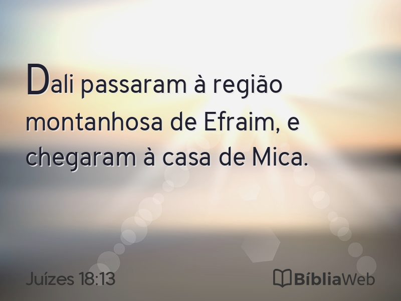 Juízes 18:13 em imagem para compartilhar