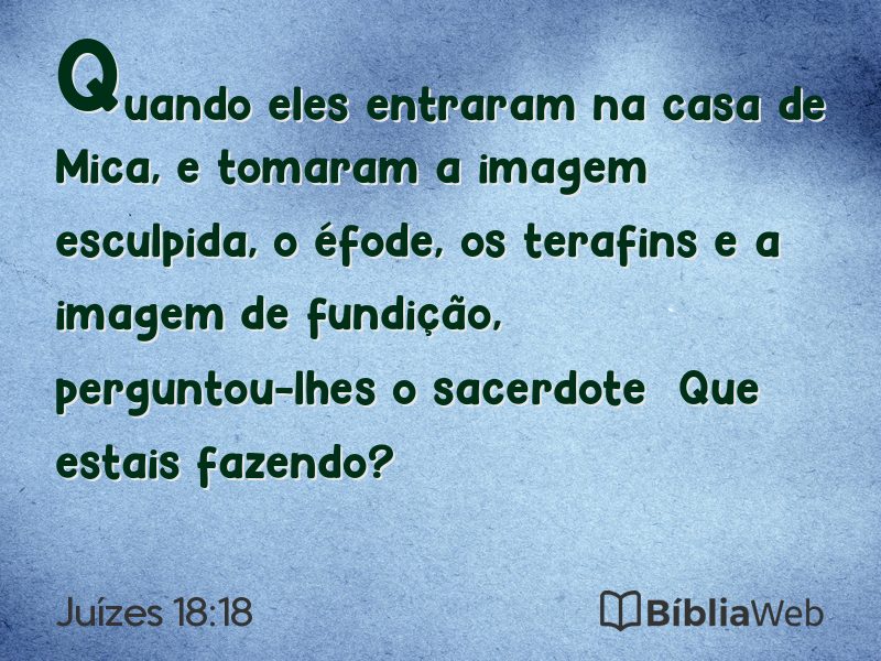 Juízes 18:18 em imagem para compartilhar