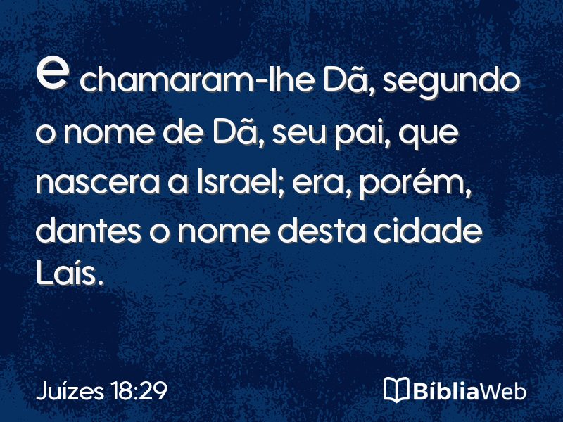 Juízes 18:29 em imagem para compartilhar