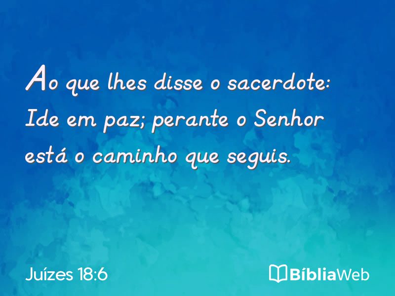 Juízes 18:6 em imagem para compartilhar