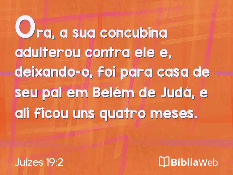 Juízes 19:2 em imagem para compartilhar