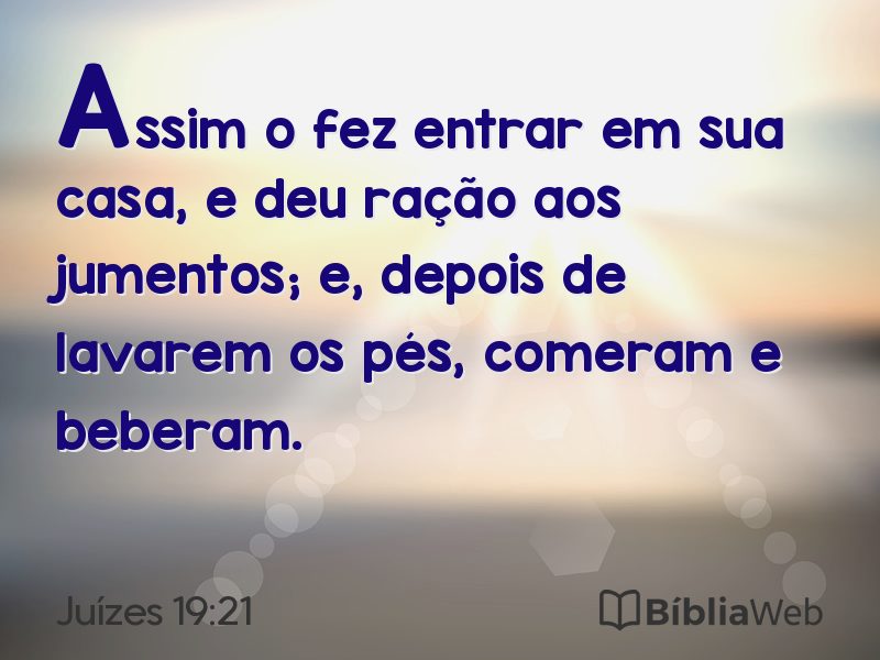 Juízes 19:21 em imagem para compartilhar