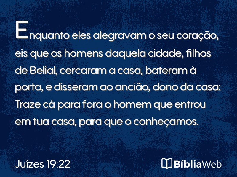Juízes 19:22 em imagem para compartilhar