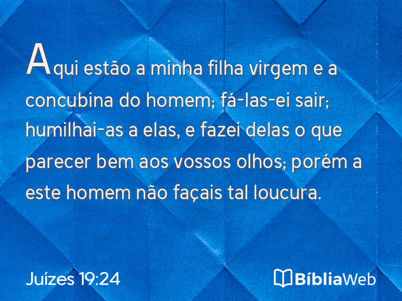Juízes 19:24 em imagem para compartilhar