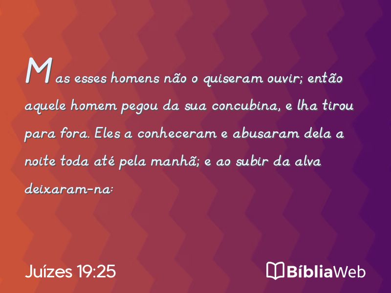 Juízes 19:25 em imagem para compartilhar