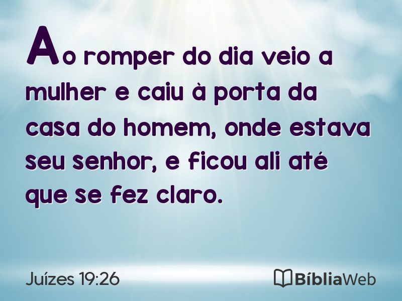 Juízes 19:26 em imagem para compartilhar