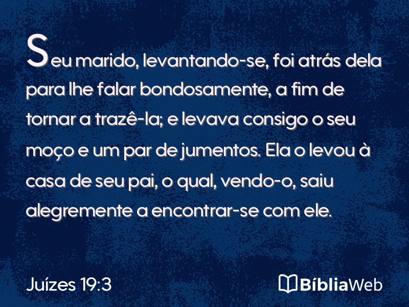 Juízes 19:3 em imagem para compartilhar