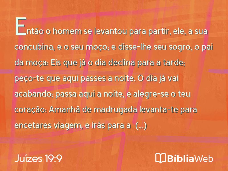 Juízes 19:9 em imagem para compartilhar