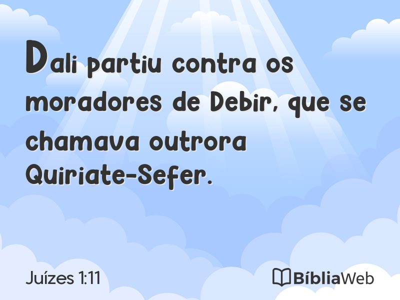 Juízes 1:11 em imagem para compartilhar
