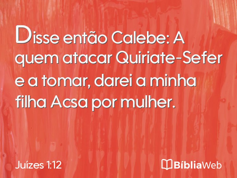 Juízes 1:12 em imagem para compartilhar