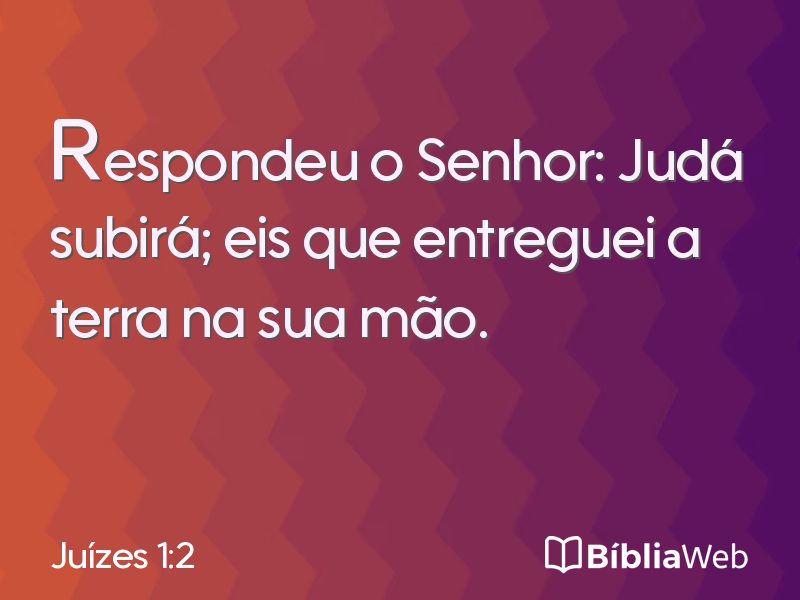 Juízes 1:2 em imagem para compartilhar
