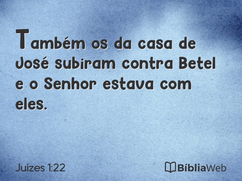 Juízes 1:22 em imagem para compartilhar