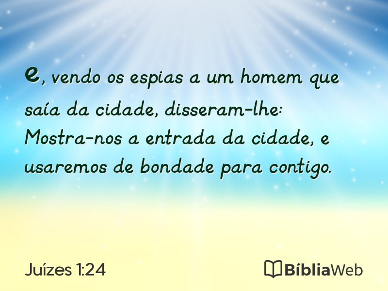 Juízes 1:24 em imagem para compartilhar