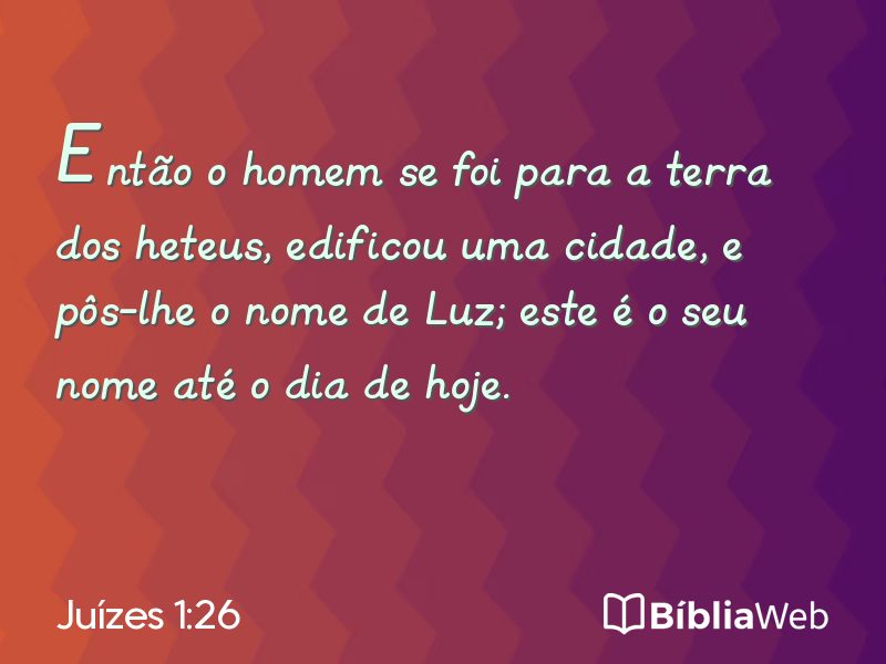 Juízes 1:26 em imagem para compartilhar