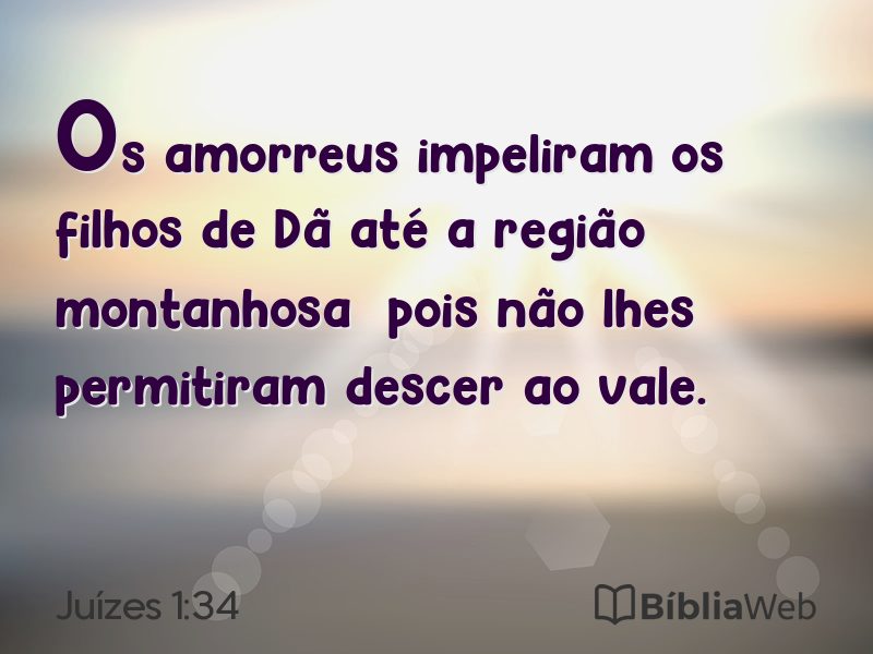 Juízes 1:34 em imagem para compartilhar