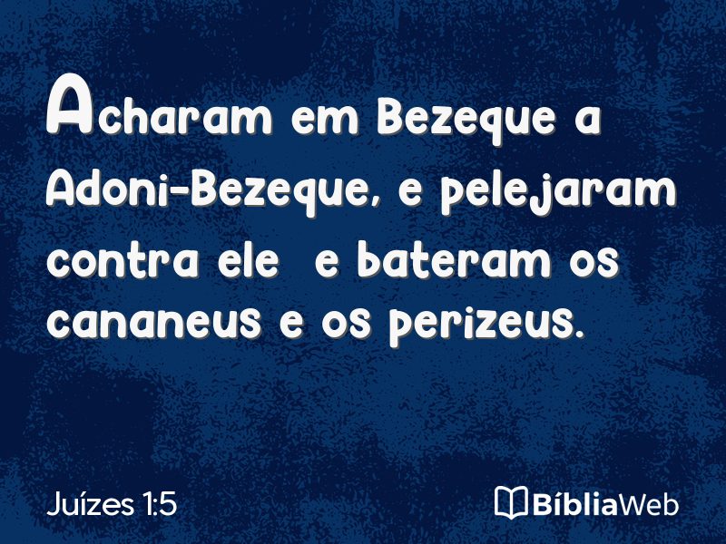 Juízes 1:5 em imagem para compartilhar