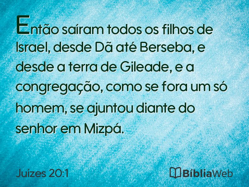 Juízes 20:1 em imagem para compartilhar