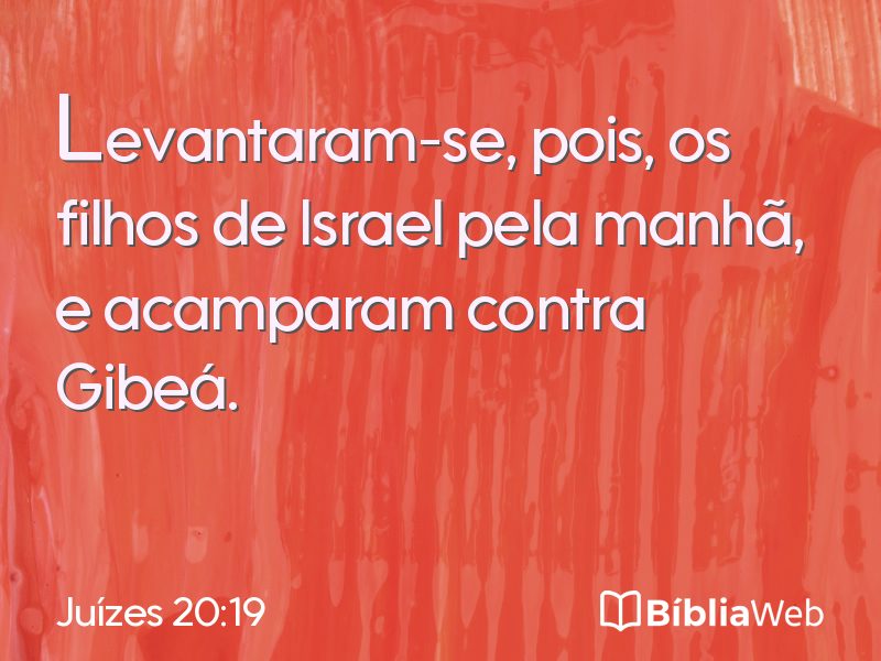Juízes 20:19 em imagem para compartilhar