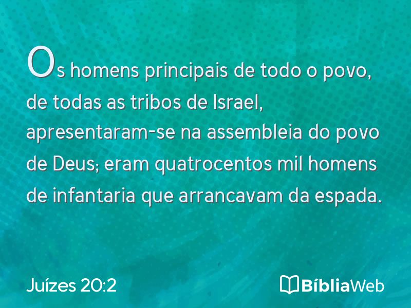 Juízes 20:2 em imagem para compartilhar