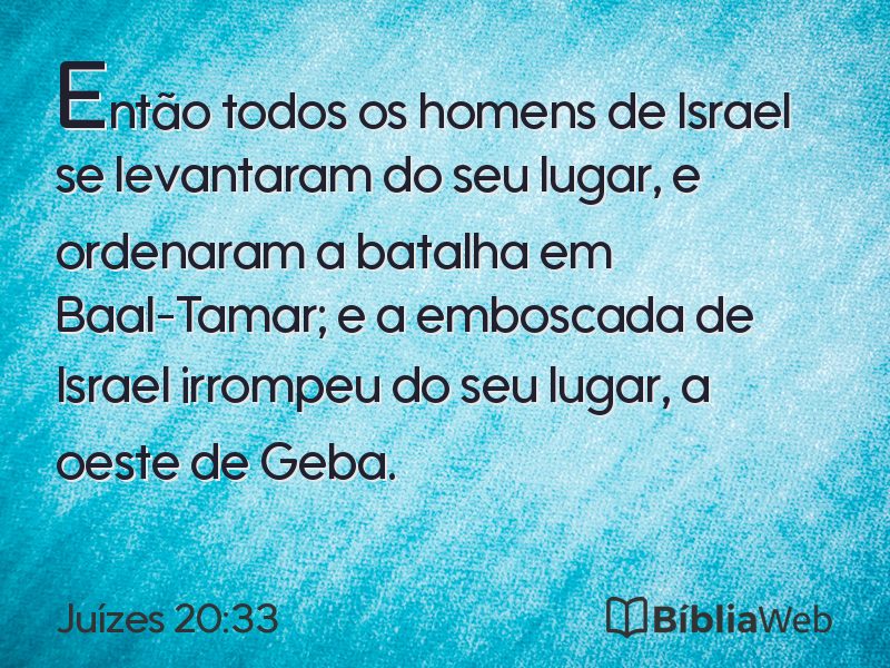 Juízes 20:33 em imagem para compartilhar