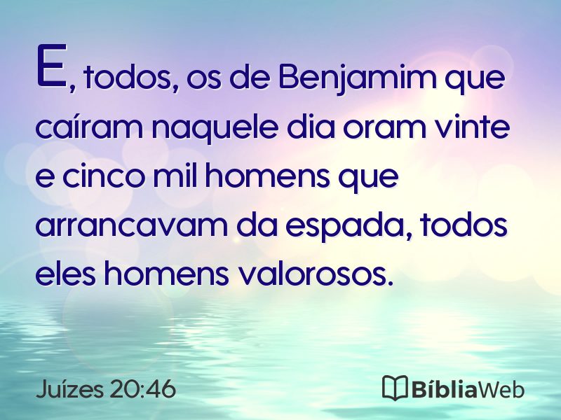 Juízes 20:46 em imagem para compartilhar