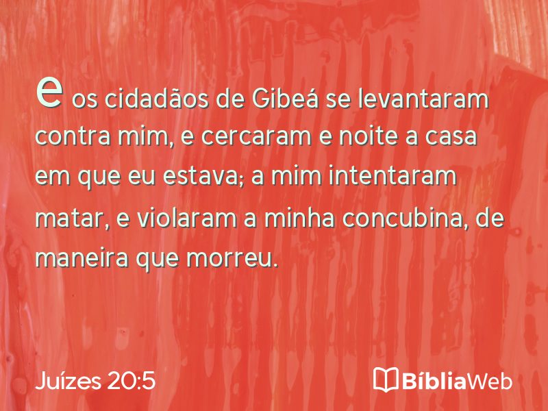 Juízes 20:5 em imagem para compartilhar