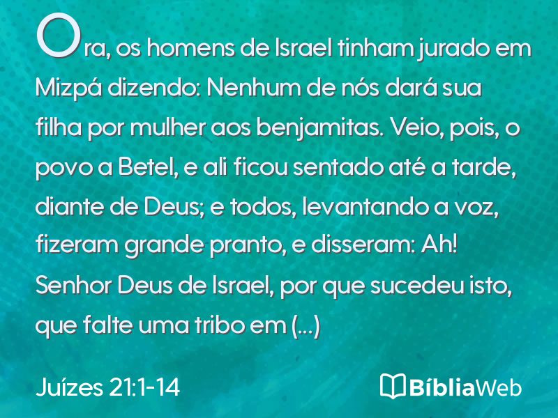Juízes 21:1-14 em imagem para compartilhar
