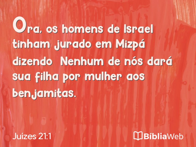 Juízes 21:1 em imagem para compartilhar