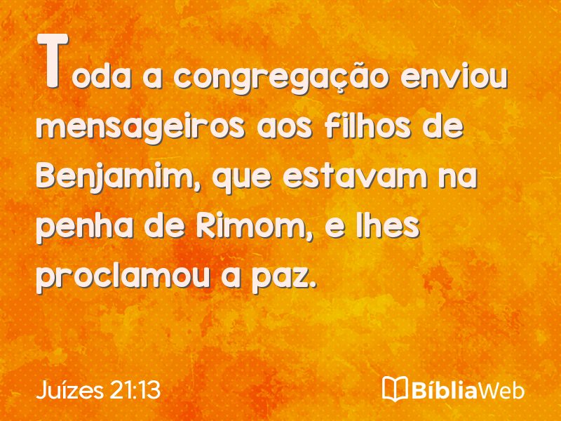 Juízes 21:13 em imagem para compartilhar
