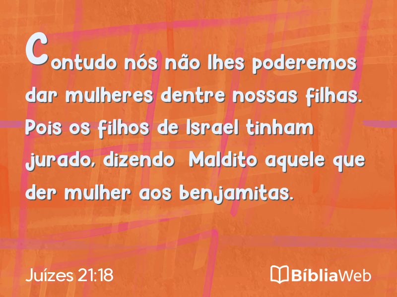 Juízes 21:18 em imagem para compartilhar