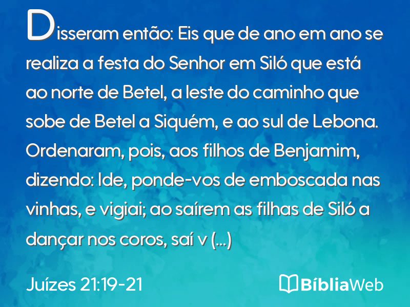 Juízes 21:19-21 em imagem para compartilhar