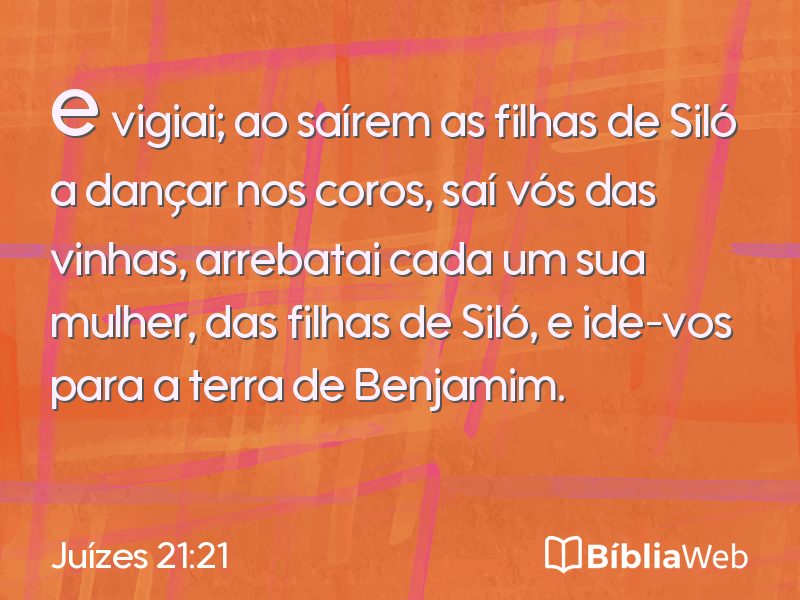 Juízes 21:21 em imagem para compartilhar
