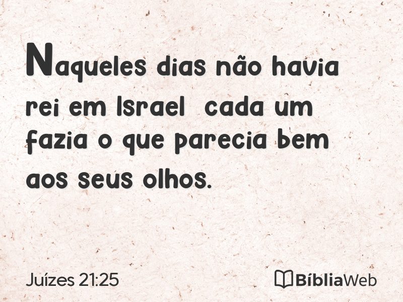 Juízes 21:25 em imagem para compartilhar