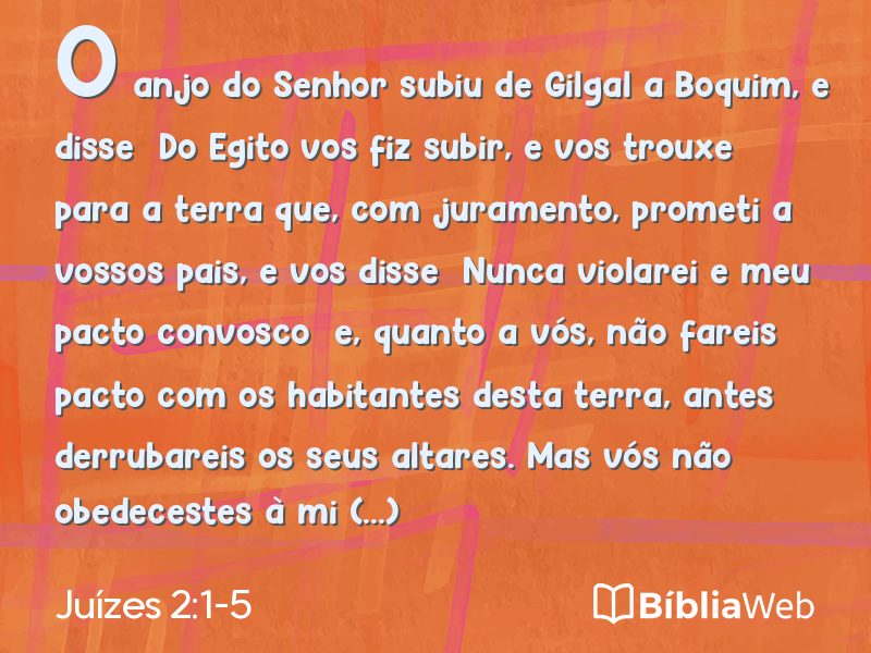 Juízes 2:1-5 em imagem para compartilhar